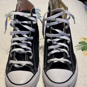 Converse Black and White High-Top Sneakers